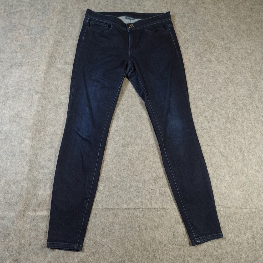 J. Jill Jeans Womens 4 5 Pocket Leggings Jeggings Denim Dark Wash Skinny Stretch
